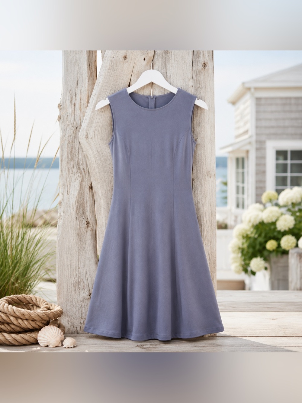 Nine Britton NWT XL Periwinkle Fit Flare Dress